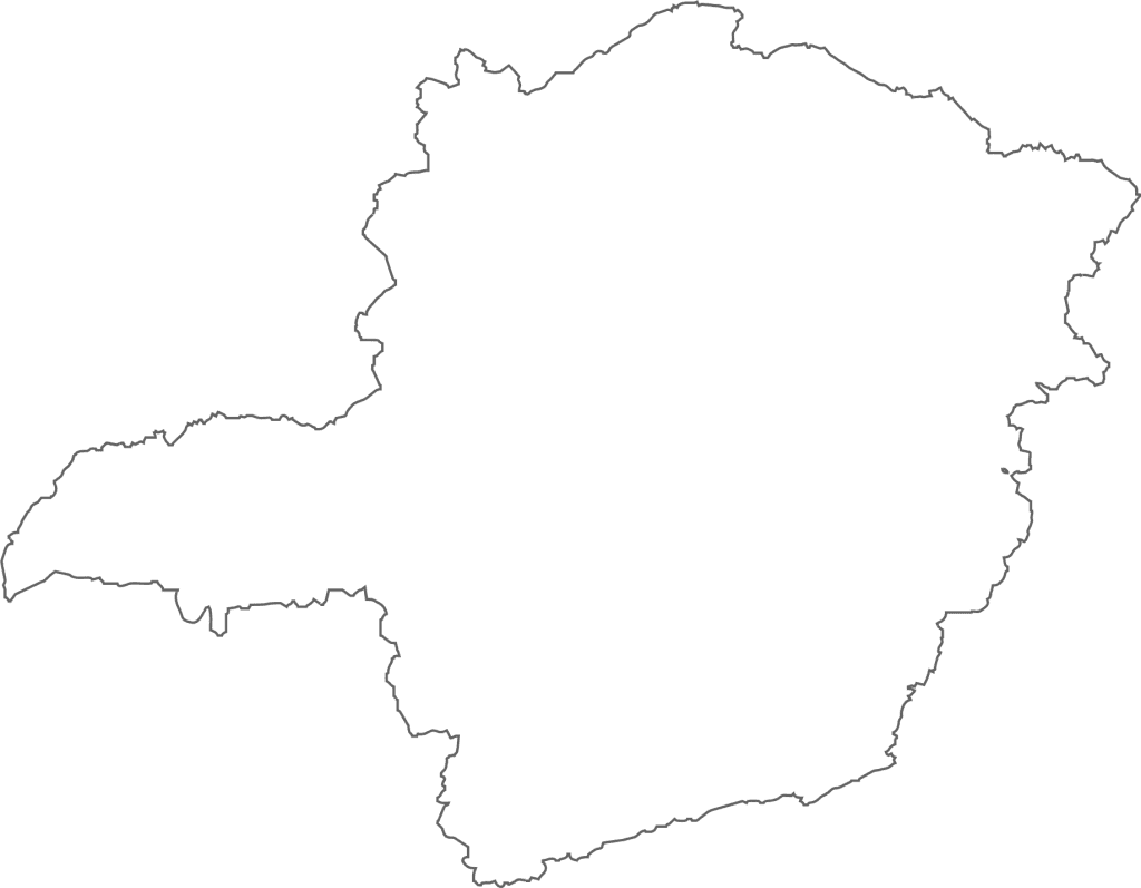 contorno mapa de Minas Gerais - carsoul