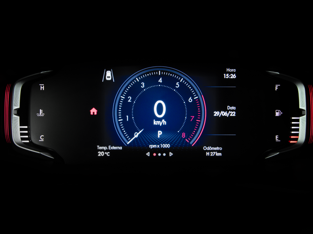 Primeiras impressões do Fiat Fastback Híbrido 2025: econômico de verdade? cluster full digital