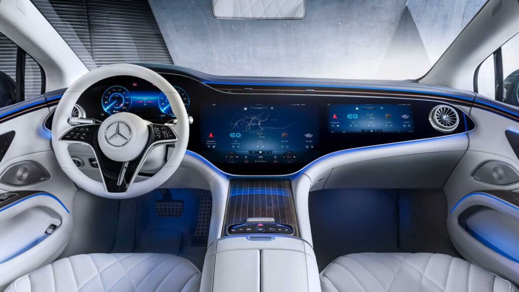 Design Automotivo: As Novas Tendências que Estão Transformando o Setor Mercedes Benz EQS Awesome Interior 1